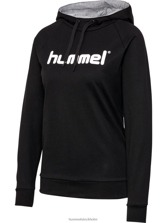 se Hummel kvinnor hmlgo hoodie med logotyp i bomull LL40V3808 \"Kläder\"