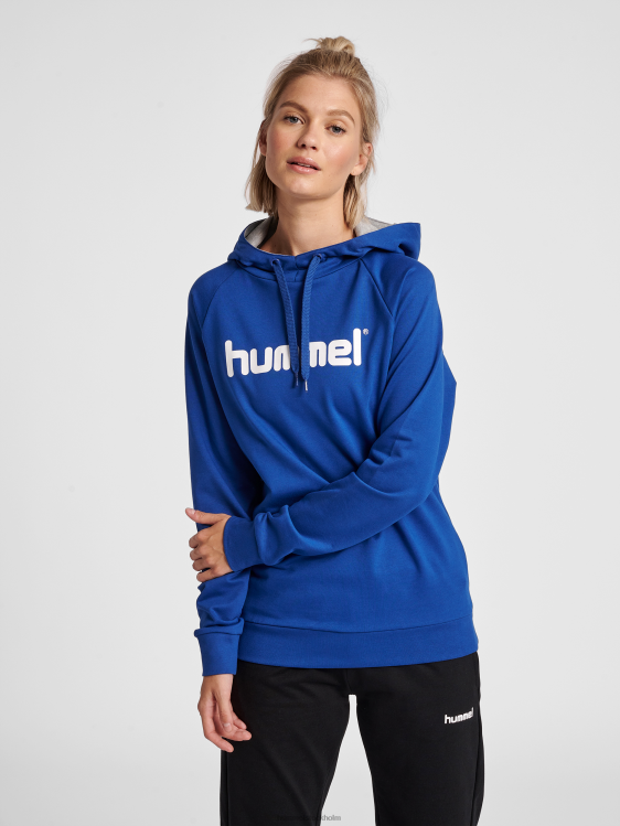 se Hummel kvinnor hmlgo hoodie med logotyp i bomull LL40V3819 "Kläder"