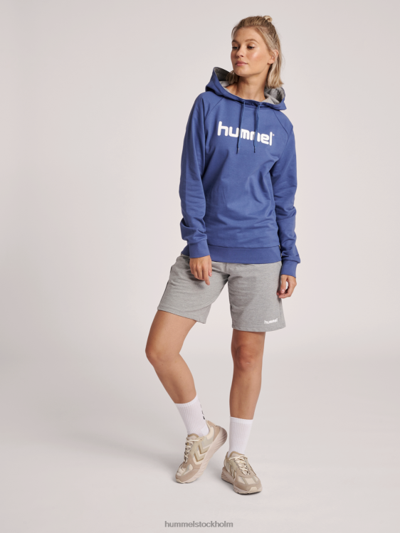 se Hummel kvinnor hmlgo hoodie med logotyp i bomull LL40V3824 \"Kläder\"