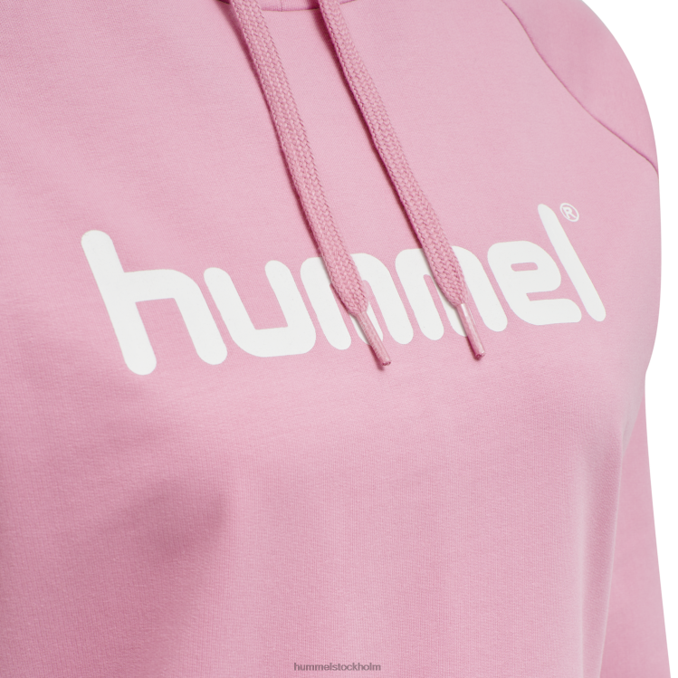 se Hummel kvinnor hmlgo hoodie med logotyp i bomull LL40V3875 \"Kläder\"