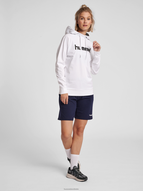 se Hummel kvinnor hmlgo hoodie med logotyp i bomull LL40V3877 \"Kläder\"