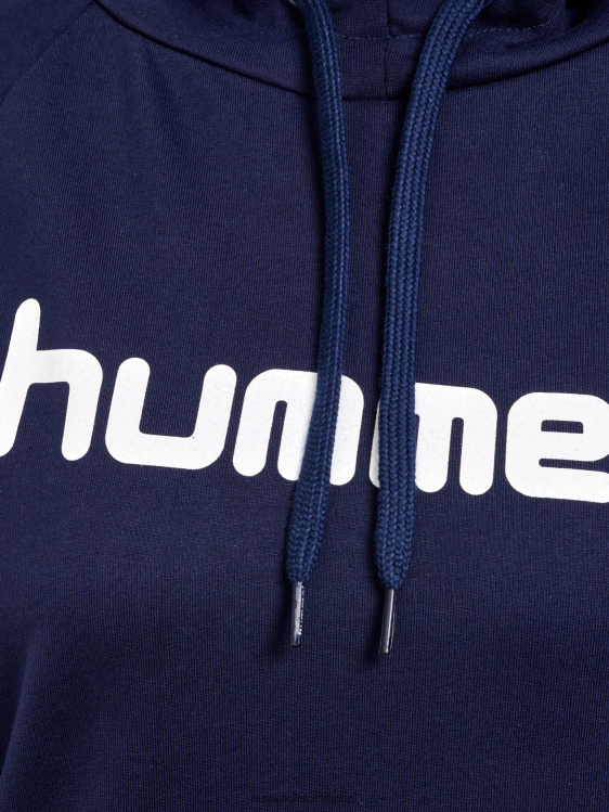 se Hummel kvinnor hmlgo hoodie med logotyp i bomull LL40V3884 \"Kläder\"