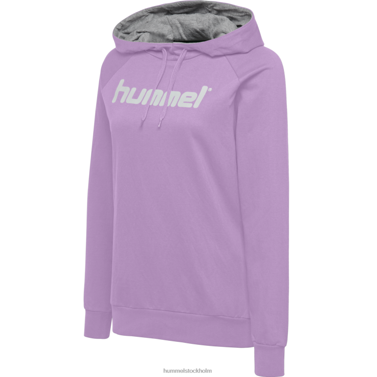 se Hummel kvinnor hmlgo hoodie med logotyp i bomull LL40V3968 \"Kläder\"