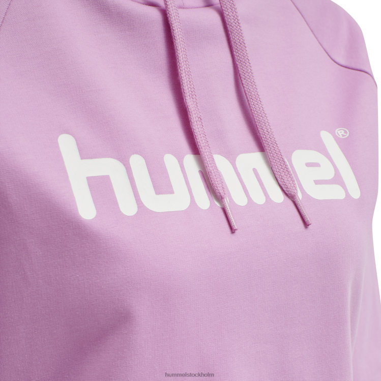 se Hummel kvinnor hmlgo hoodie med logotyp i bomull LL40V3968 \"Kläder\"