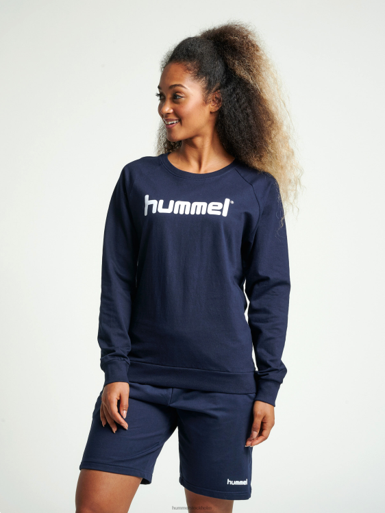 se Hummel kvinnor hmlgo sweatshirt med logotyp i bomull LL40V3769 "Kläder"