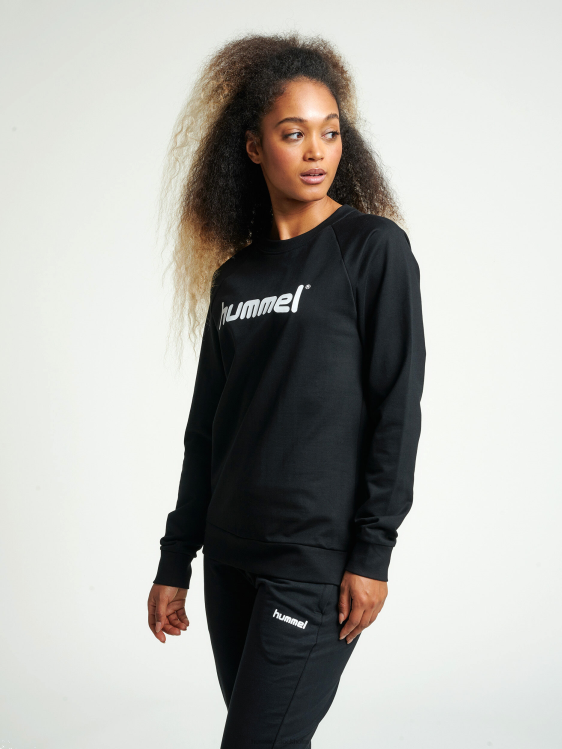se Hummel kvinnor hmlgo sweatshirt med logotyp i bomull LL40V3787 "Kläder"