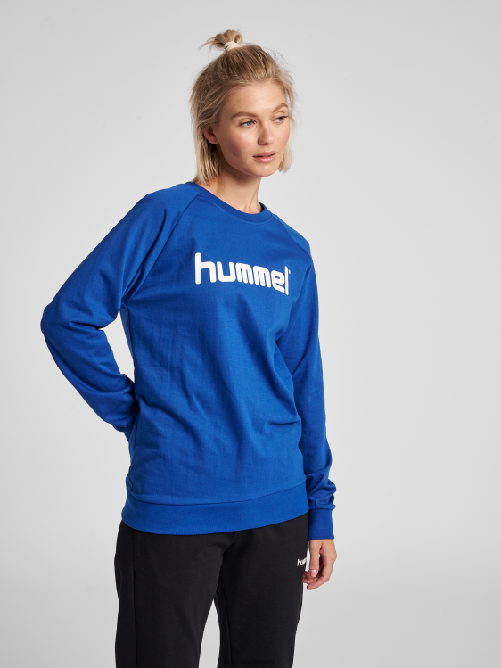 se Hummel kvinnor hmlgo sweatshirt med logotyp i bomull LL40V3826 "Kläder"