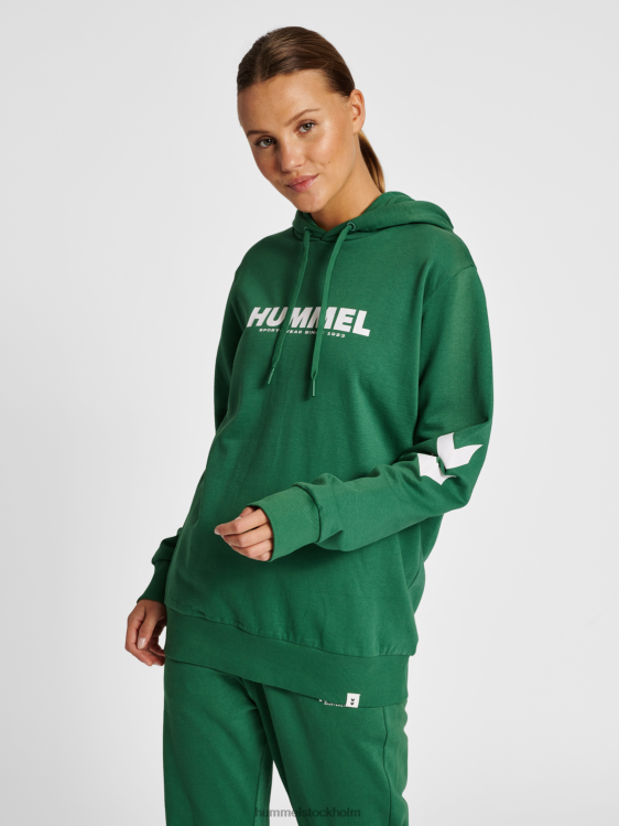 se Hummel kvinnor hmllegacy hoodie med logotyp LL40V315 \"luvtröja\"