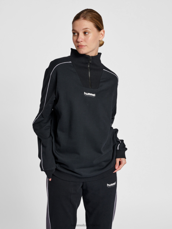 se Hummel kvinnor hmllgc wesley sweatshirt med halv zip LL40V351 \"jacka med halv dragkedja\"