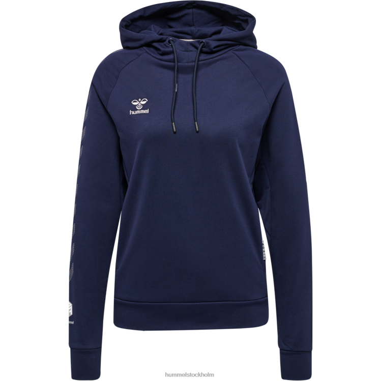 se Hummel kvinnor hmlmove grid hoodie i bomull LL40V2418 \"huvtröja i bomullsblandning\"