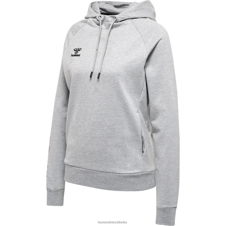 se Hummel kvinnor hmlmove grid hoodie i bomull LL40V2595 "huvtröja i bomullsblandning"