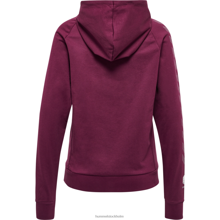 se Hummel kvinnor hmlmove grid hoodie i bomull LL40V3171 \"huvtröja i bomullsblandning\"