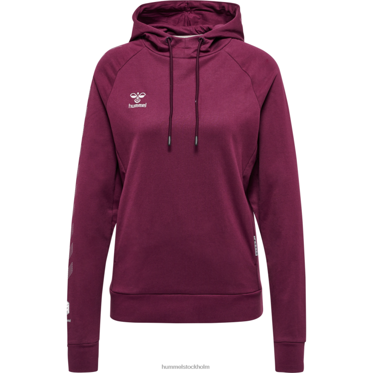 se Hummel kvinnor hmlmove grid hoodie i bomull LL40V3171 \"huvtröja i bomullsblandning\"