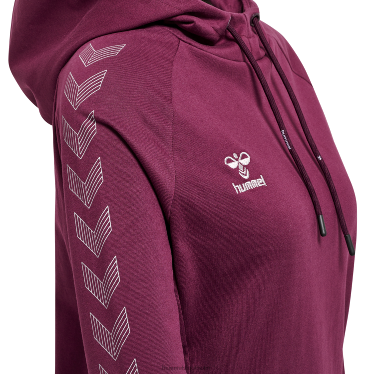 se Hummel kvinnor hmlmove grid hoodie i bomull LL40V3171 \"huvtröja i bomullsblandning\"