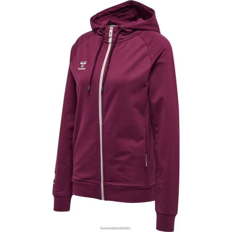 se Hummel kvinnor hmlmove rutnät spjälsäng. hoodie med dragkedja LL40V2322 "huvtröja med dragkedja"