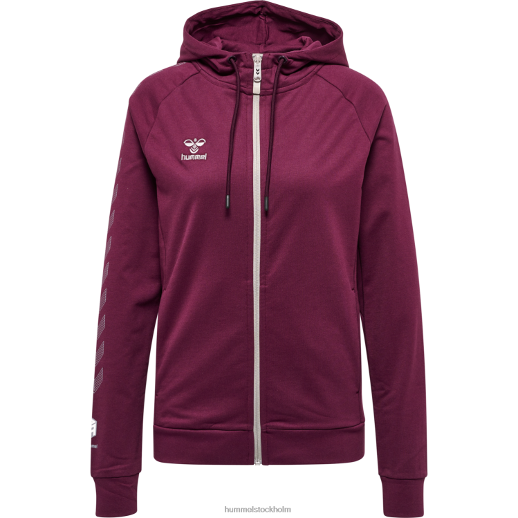 se Hummel kvinnor hmlmove rutnät spjälsäng. hoodie med dragkedja LL40V2322 \"huvtröja med dragkedja\"