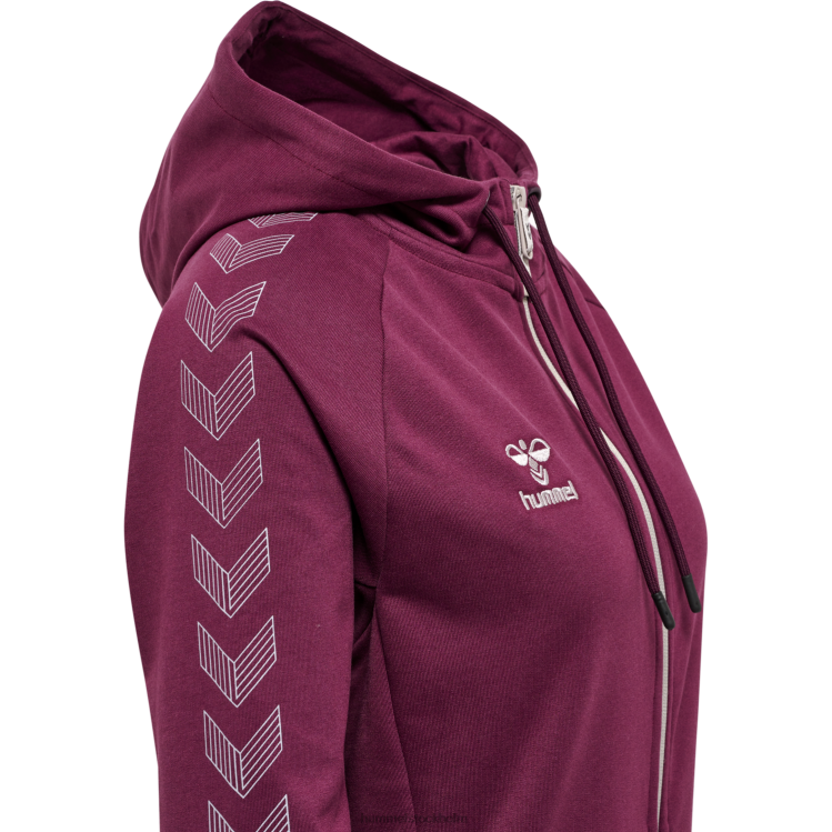 se Hummel kvinnor hmlmove rutnät spjälsäng. hoodie med dragkedja LL40V2322 \"huvtröja med dragkedja\"