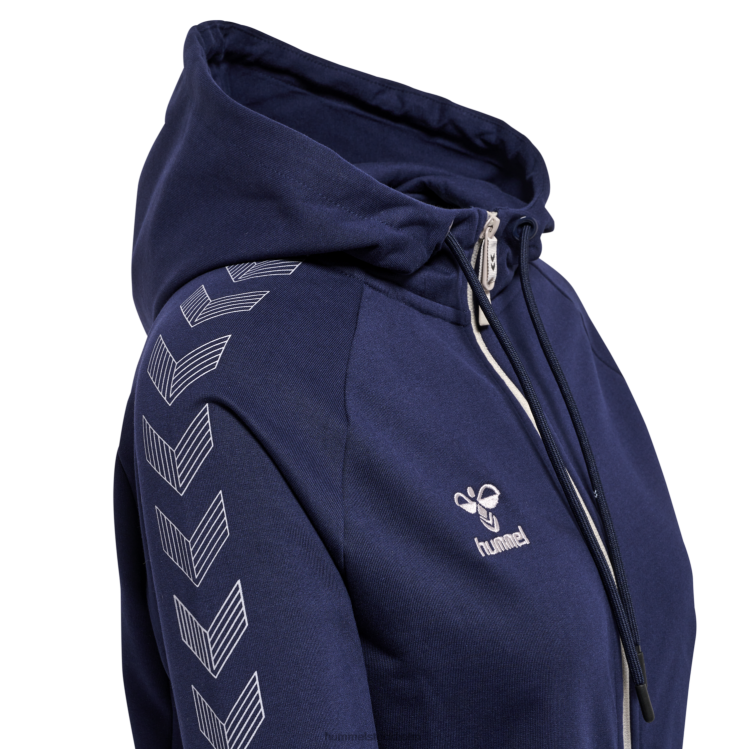 se Hummel kvinnor hmlmove rutnät spjälsäng. hoodie med dragkedja LL40V2386 \"huvtröja med dragkedja\"
