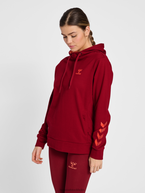 se Hummel kvinnor hmloffgrid hoodie i bomull wo LL40V2661 "luvtröja"