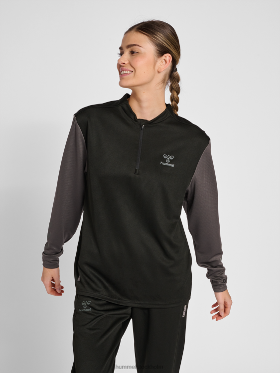 se Hummel kvinnor hmlongrid 1/2 zip poly sweat wo LL40V2696 "tröja med dragkedja"