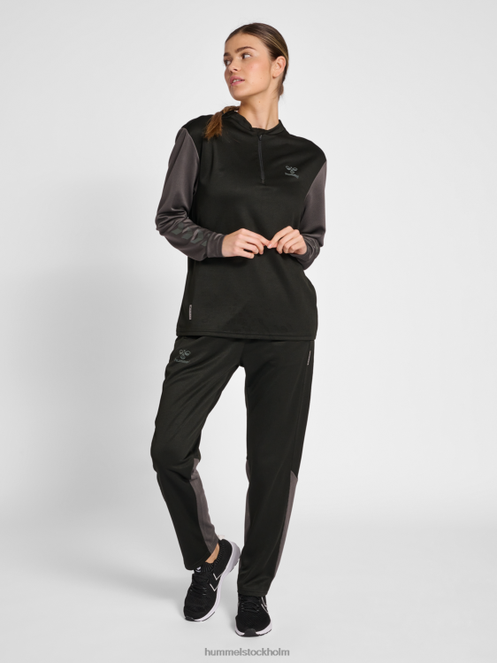 se Hummel kvinnor hmlongrid 1/2 zip poly sweat wo LL40V2696 \"tröja med dragkedja\"