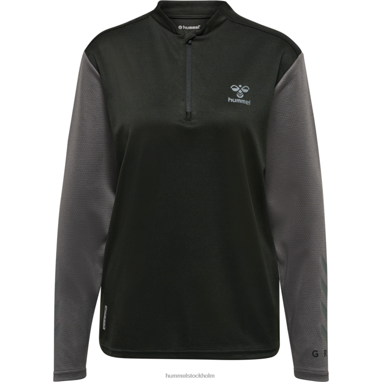 se Hummel kvinnor hmlongrid 1/2 zip poly sweat wo LL40V2696 \"tröja med dragkedja\"