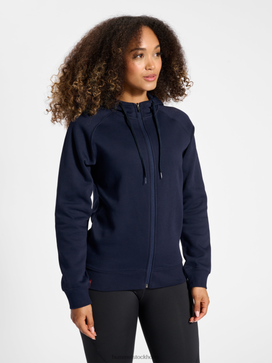 se Hummel kvinnor hmlred klassisk hoodie med dragkedja LL40V2784 "huvtröja med dragkedja"
