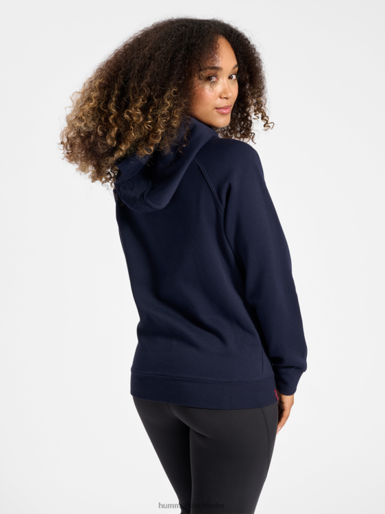 se Hummel kvinnor hmlred klassisk hoodie med dragkedja LL40V2784 \"huvtröja med dragkedja\"