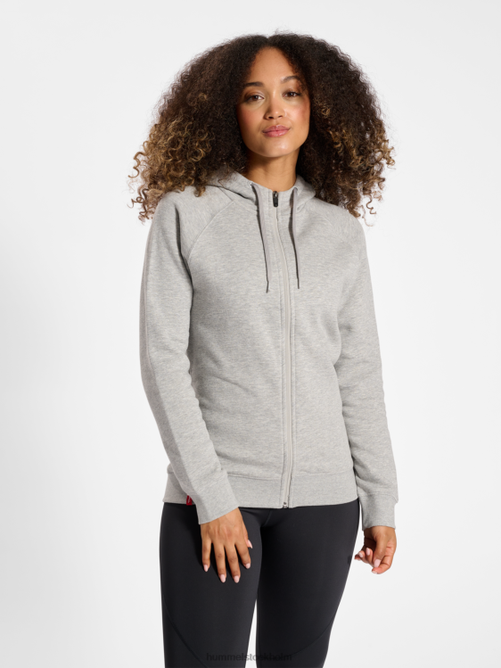 se Hummel kvinnor hmlred klassisk hoodie med dragkedja LL40V2885 "huvtröja med dragkedja"