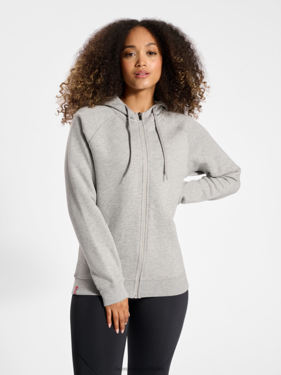 se Hummel kvinnor hmlred tung hoodie med dragkedja LL40V2923 "huvtröja med dragkedja"