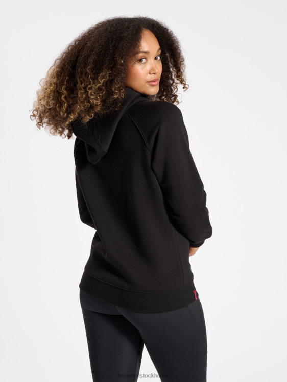 se Hummel kvinnor hmlred tung hoodie med dragkedja LL40V2959 \"huvtröja med dragkedja\"