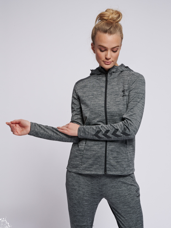 se Hummel kvinnor hmlselby hoodie med dragkedja LL40V3899 "huvtröja med dragkedja"