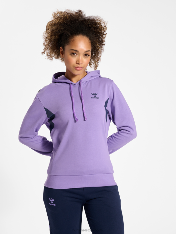 se Hummel kvinnor hmlstaltisk hoodie i bomull LL40V2299 "sportig hoodie"