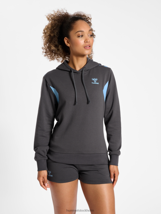se Hummel kvinnor hmlstaltisk hoodie i bomull LL40V2314 "sportig hoodie"