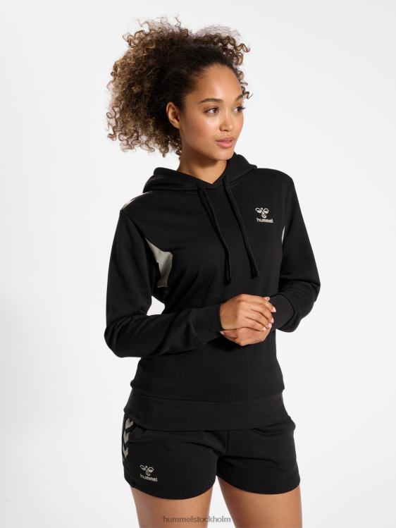 se Hummel kvinnor hmlstaltisk hoodie i bomull LL40V2508 "sportig hoodie"