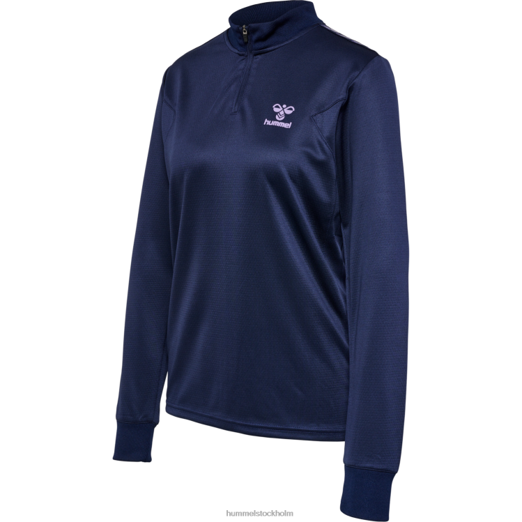 se Hummel kvinnor hmlstaltisk poly halv zip l/s LL40V2346 "halv dragkedja"