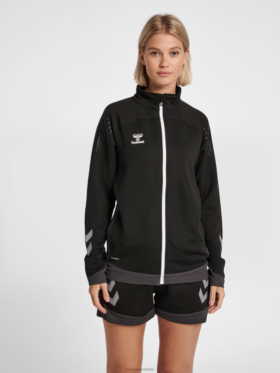 se Hummel kvinnor hml jacka i bly poly zip LL40V3645 "jacka med dragkedja"
