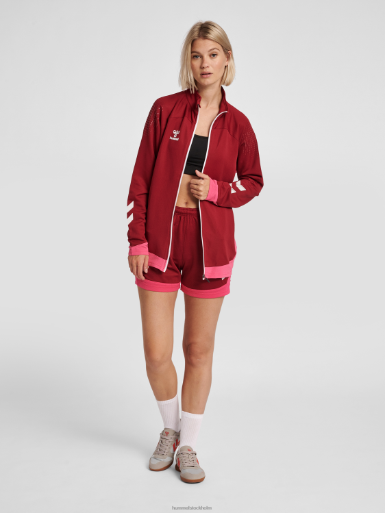 se Hummel kvinnor hml jacka i bly poly zip LL40V3655 \"jacka med dragkedja\"