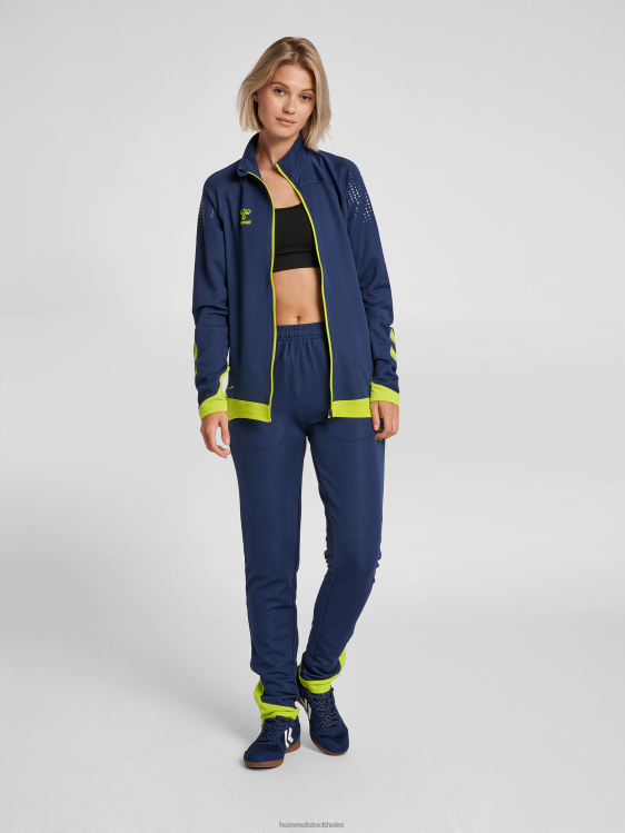se Hummel kvinnor hml jacka i bly poly zip LL40V3661 \"jacka med dragkedja\"