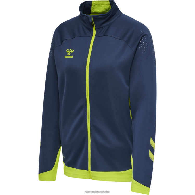 se Hummel kvinnor hml jacka i bly poly zip LL40V3661 \"jacka med dragkedja\"