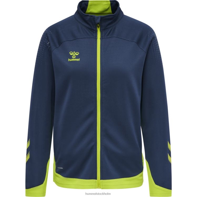 se Hummel kvinnor hml jacka i bly poly zip LL40V3661 \"jacka med dragkedja\"