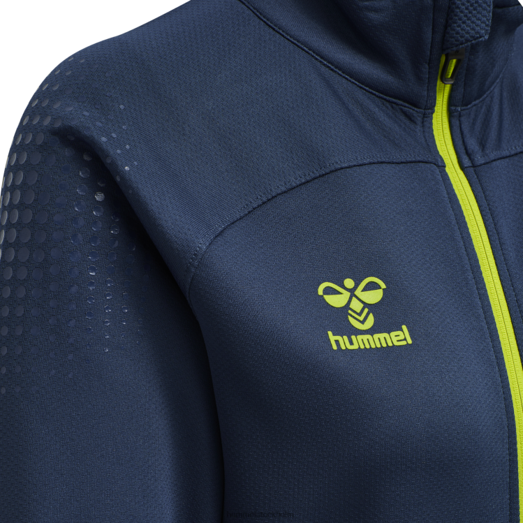 se Hummel kvinnor hml jacka i bly poly zip LL40V3661 \"jacka med dragkedja\"