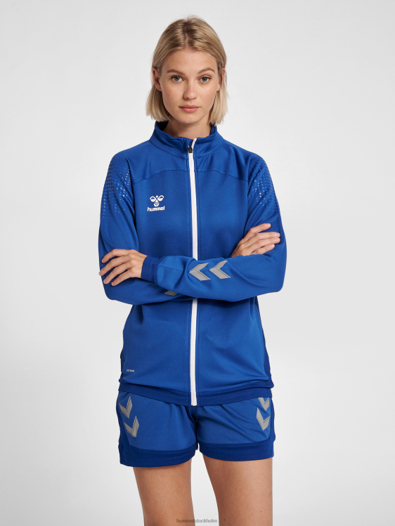 se Hummel kvinnor hml jacka i bly poly zip LL40V3665 "jacka med dragkedja"