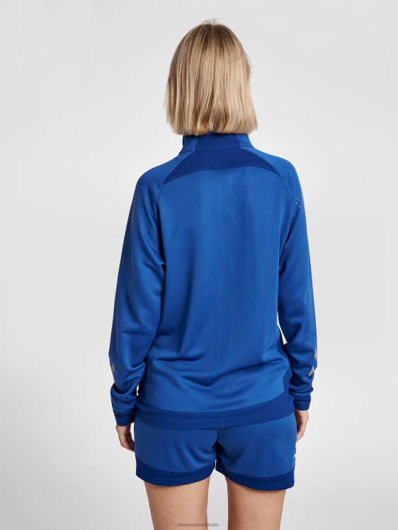 se Hummel kvinnor hml jacka i bly poly zip LL40V3665 \"jacka med dragkedja\"