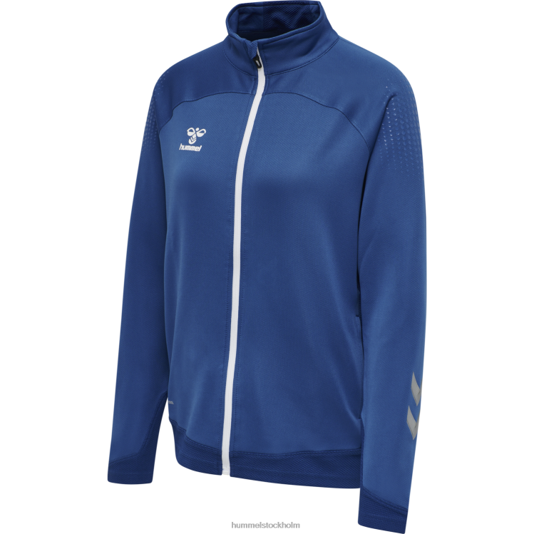se Hummel kvinnor hml jacka i bly poly zip LL40V3665 \"jacka med dragkedja\"
