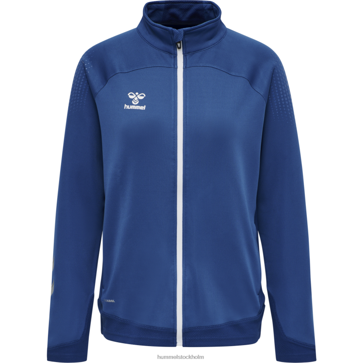 se Hummel kvinnor hml jacka i bly poly zip LL40V3665 \"jacka med dragkedja\"