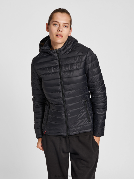 se Hummel kvinnor hmlröd quiltad huvajacka LL40V2867 "quiltad jacka med huva"