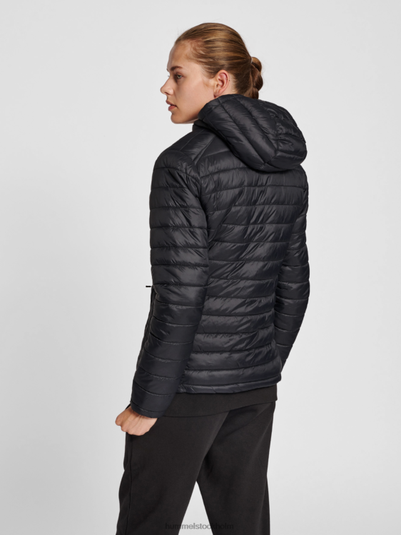 se Hummel kvinnor hmlröd quiltad huvajacka LL40V2867 \"quiltad jacka med huva\"