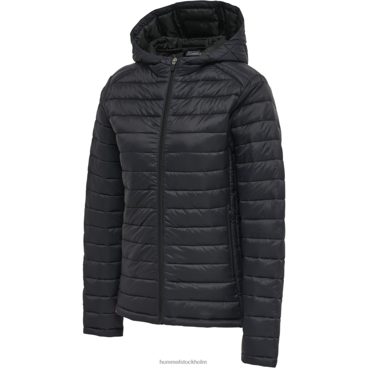 se Hummel kvinnor hmlröd quiltad huvajacka LL40V2867 \"quiltad jacka med huva\"