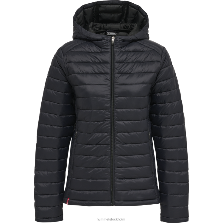se Hummel kvinnor hmlröd quiltad huvajacka LL40V2867 \"quiltad jacka med huva\"